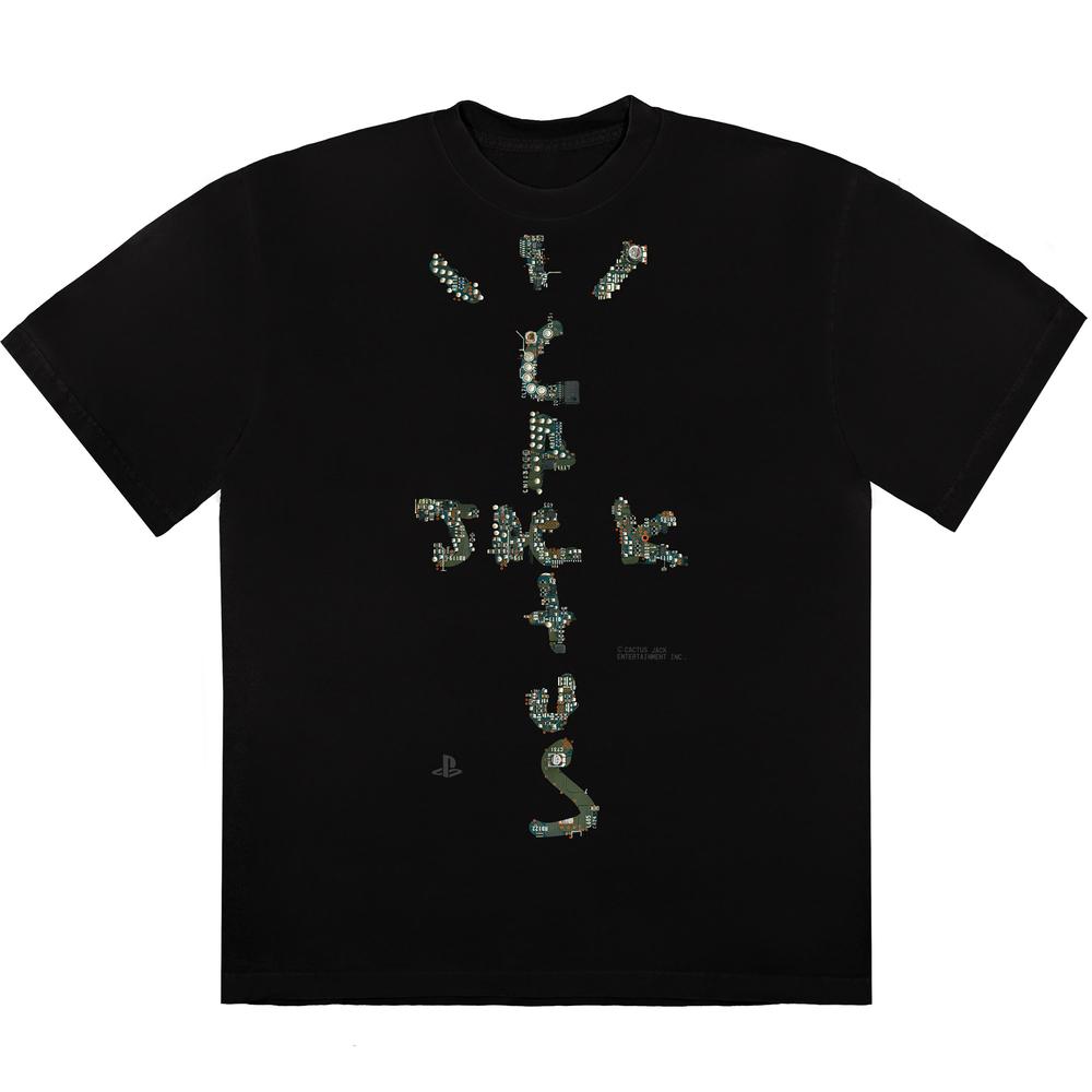 Travis Scott Motherboard Logo T-shirt Black