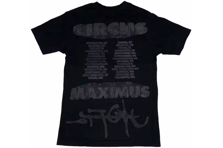 Travis Scott Utopia Circus Maximus 2023 Tour II Tee Black