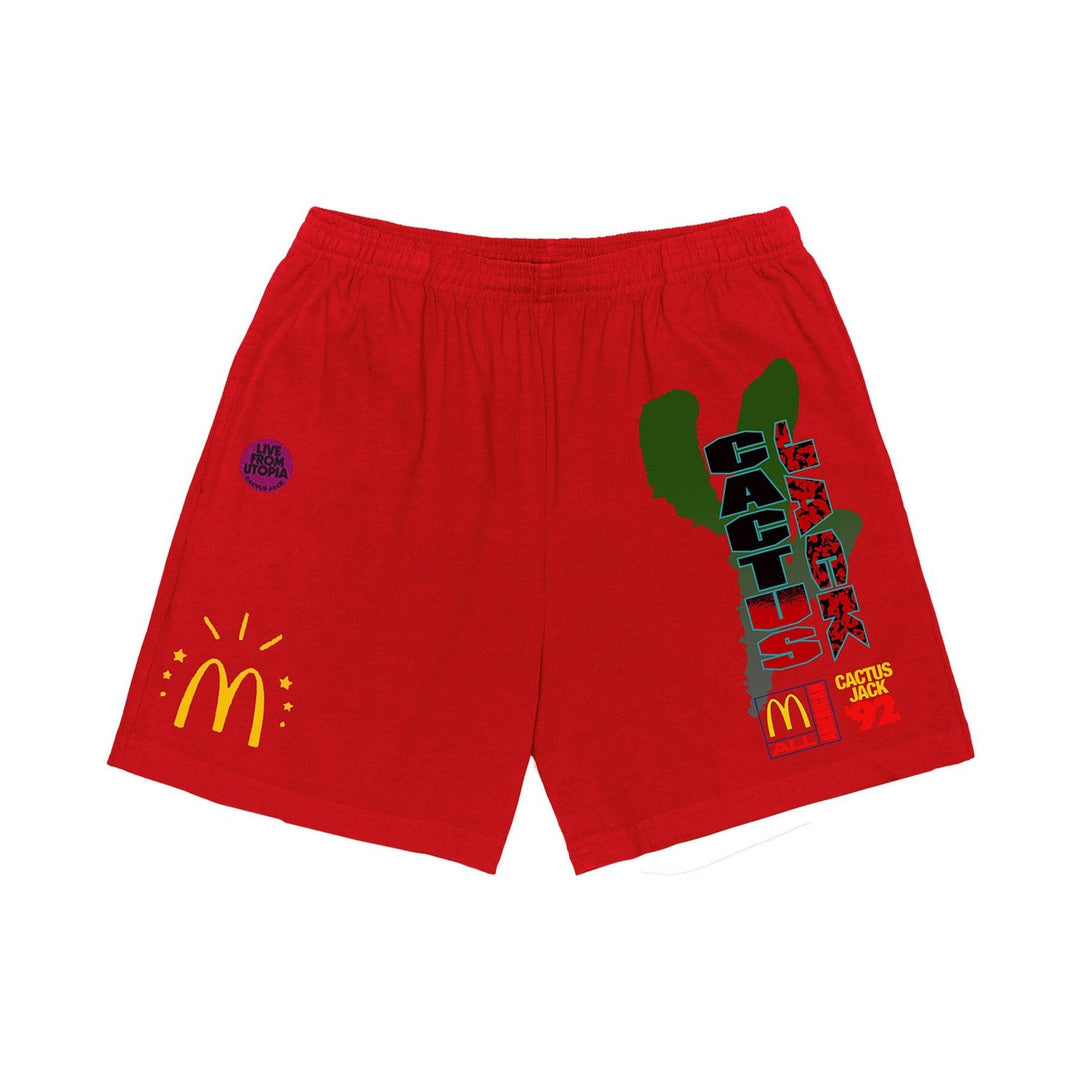 Travis Scott x McDonald's All American '92 Shorts Red