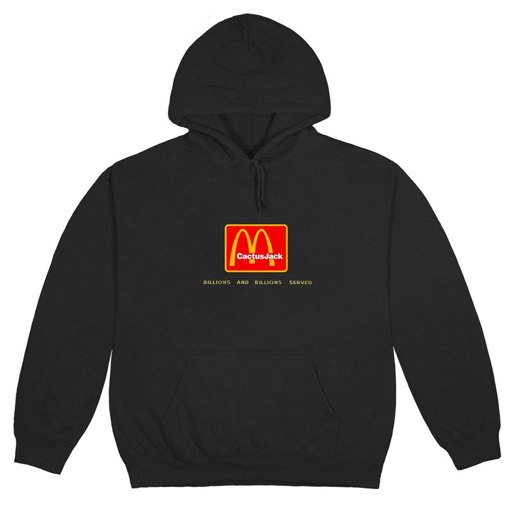 Travis Scott x McDonald's Billions Served Hoodie Washed Black
