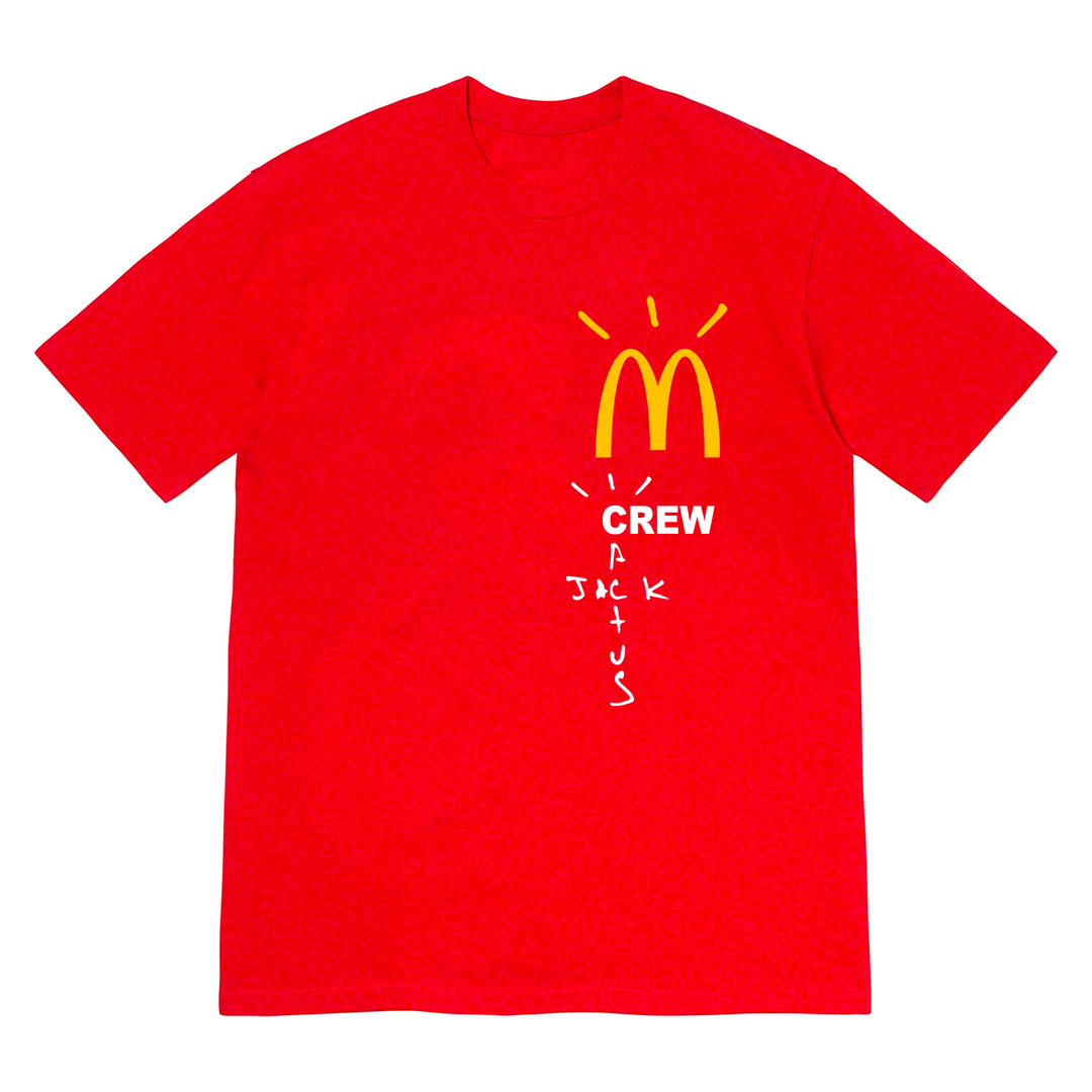 Travis Scott x McDonald's Crew T-shirt Red