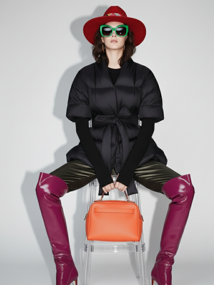 Tribeca Pleated Puffer Jacket BYMANYC ® New York