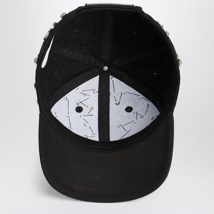 1989 STUDIO Premium Cotton Crystal-Embellished Black Baseball Cap with Adjustable Fit