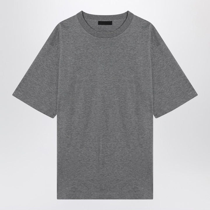 Prada Slate Grey Cotton T-Shirt Men