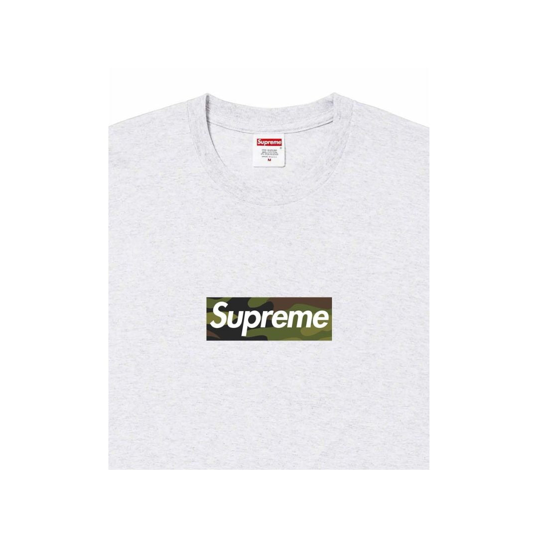 Supreme Camo Box Logo Tee FW23 Ash