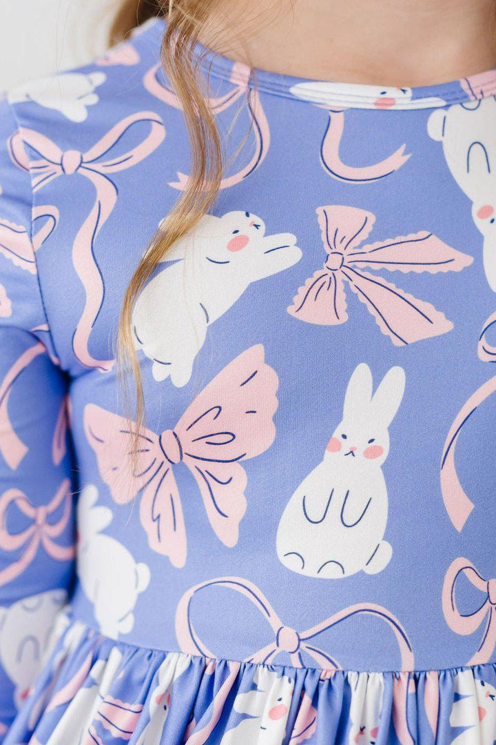 Hop, Skip &amp; Twirl 3/4 Sleeve Pocket Twirl Dress