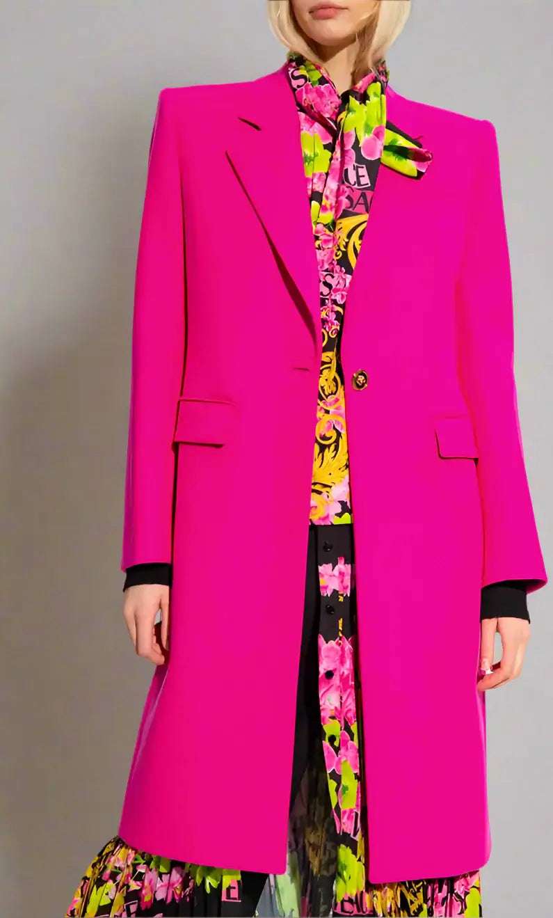 Versace Fuchsia Viscose Jackets & Coat