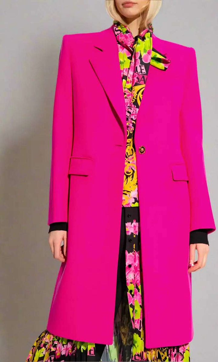 Versace Fuchsia Viscose Jackets & Coat