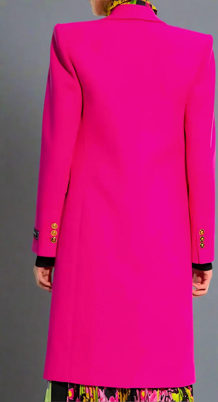 Versace Fuchsia Viscose Jackets & Coat