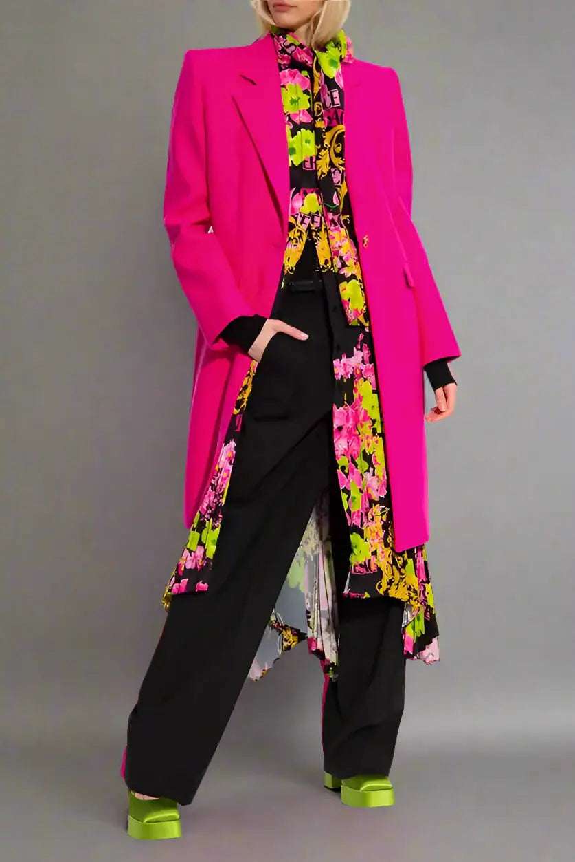 Versace Fuchsia Viscose Jackets & Coat