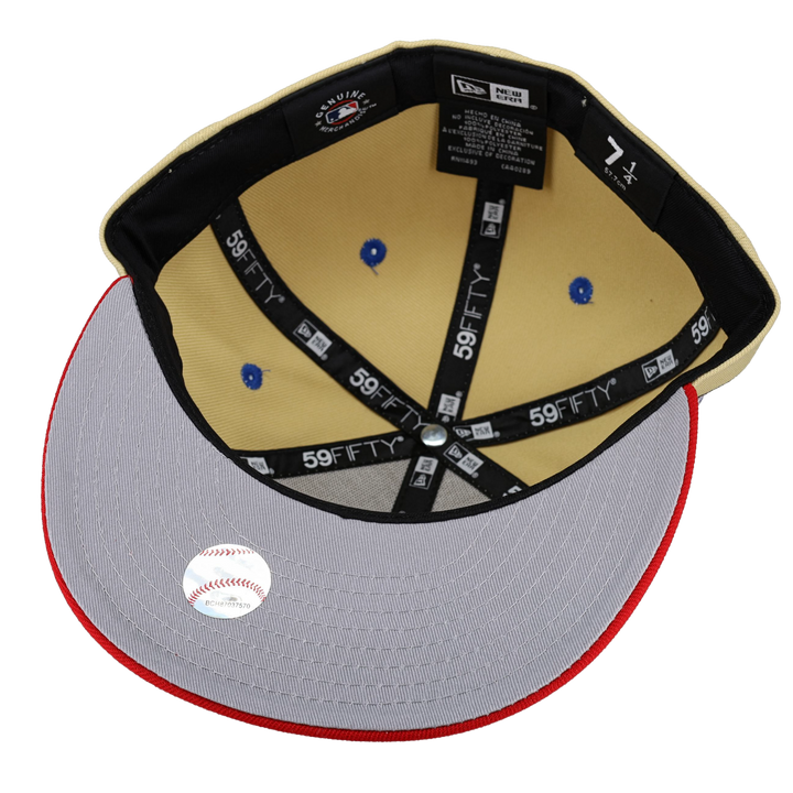 Jackie Robinson Logo Vegas Gold Jackie 42 Patch 59Fifty Fitted Hat