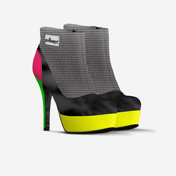 Vegan Ankle Boot Platform BYMANYC® New York Fierce Black