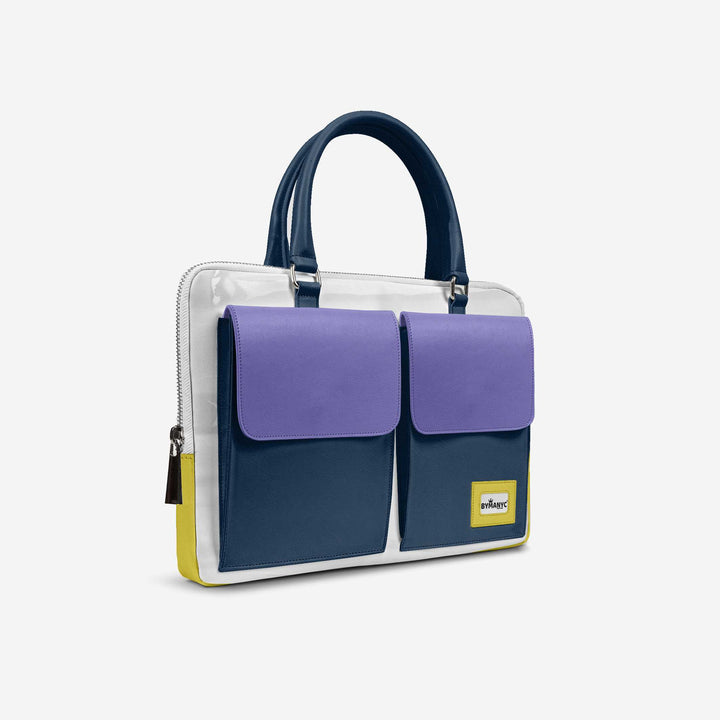 Vegan Designer Luxury Double Pocket Bag 16” | BYMANYC ® New York Elegant Edition
