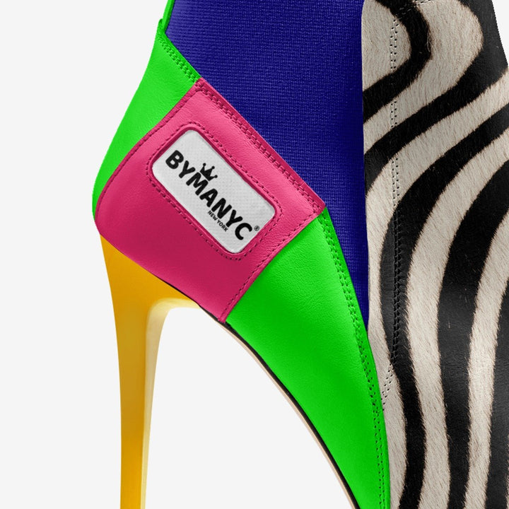 Vegan Heeled Shoe Women BYMANYC ® New York Chelsea Noir Edge