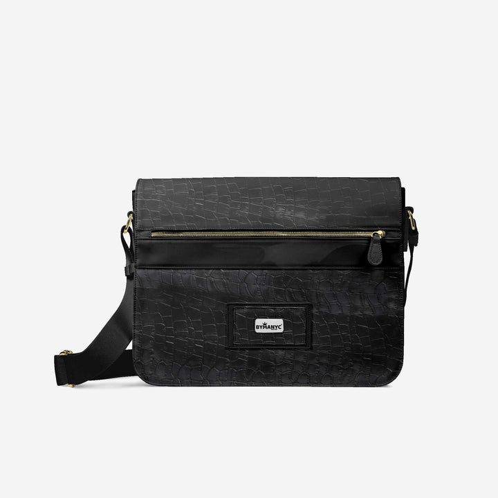 Vegan Luxe City Messenger Bag 16” | BYMANYC ® New York Milano Street Edge