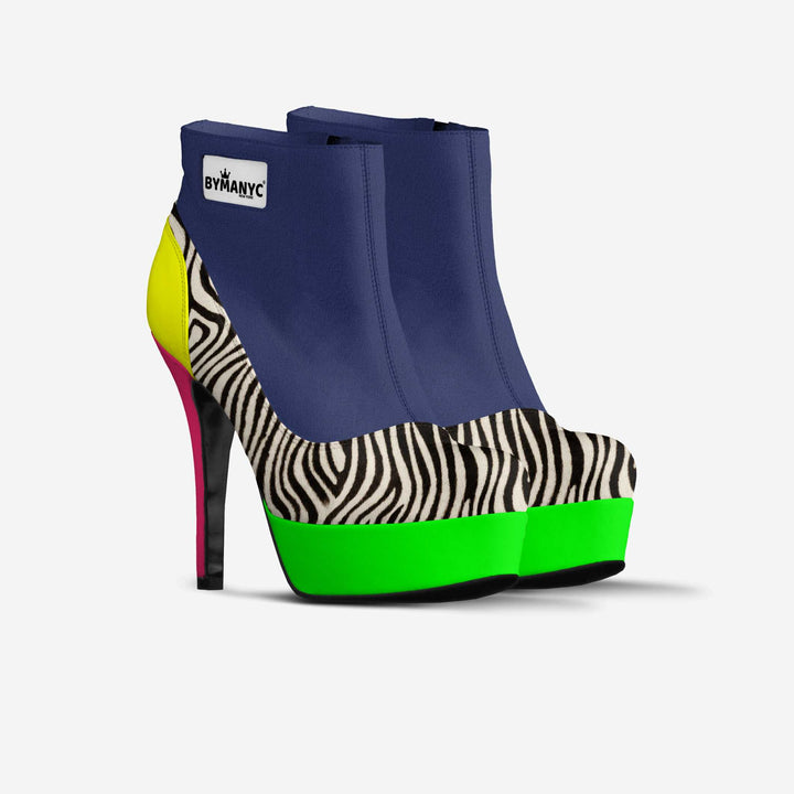 Vegan Platform Ankle Boots BYMANYC ® New York Bold Black