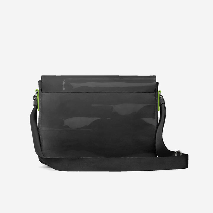 Vegan Urban Stripe Messenger Bag 16” | BYMANYC ® New York Downtown Edge