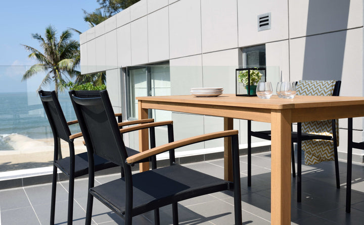Orlando Rectangular Table and Vera Armchair Dining Set