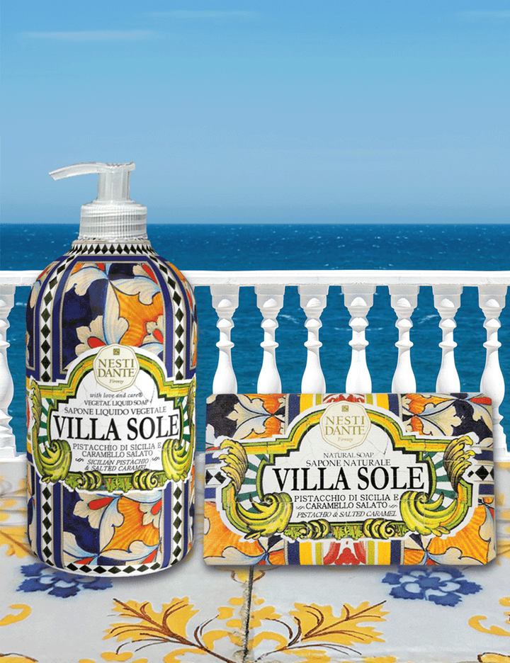 Nesti Dante Villa Sole Sicilian Pistachio &amp; Salted Caramel Liquid Soap 500 ml