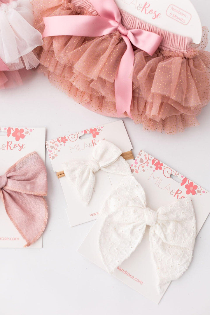 Vintage Pink &amp; Gold Glitter Ruffle Tutu Bloomer