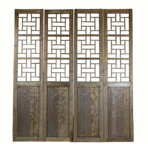 Antique Chinese Screen Panels