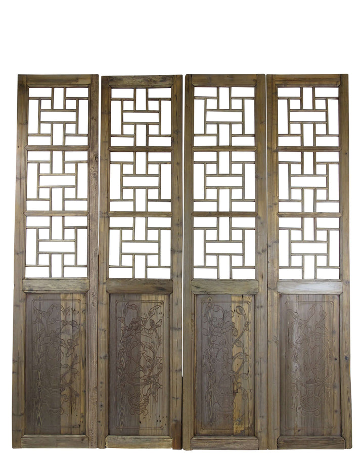 Antique Chinese Screen Panels
