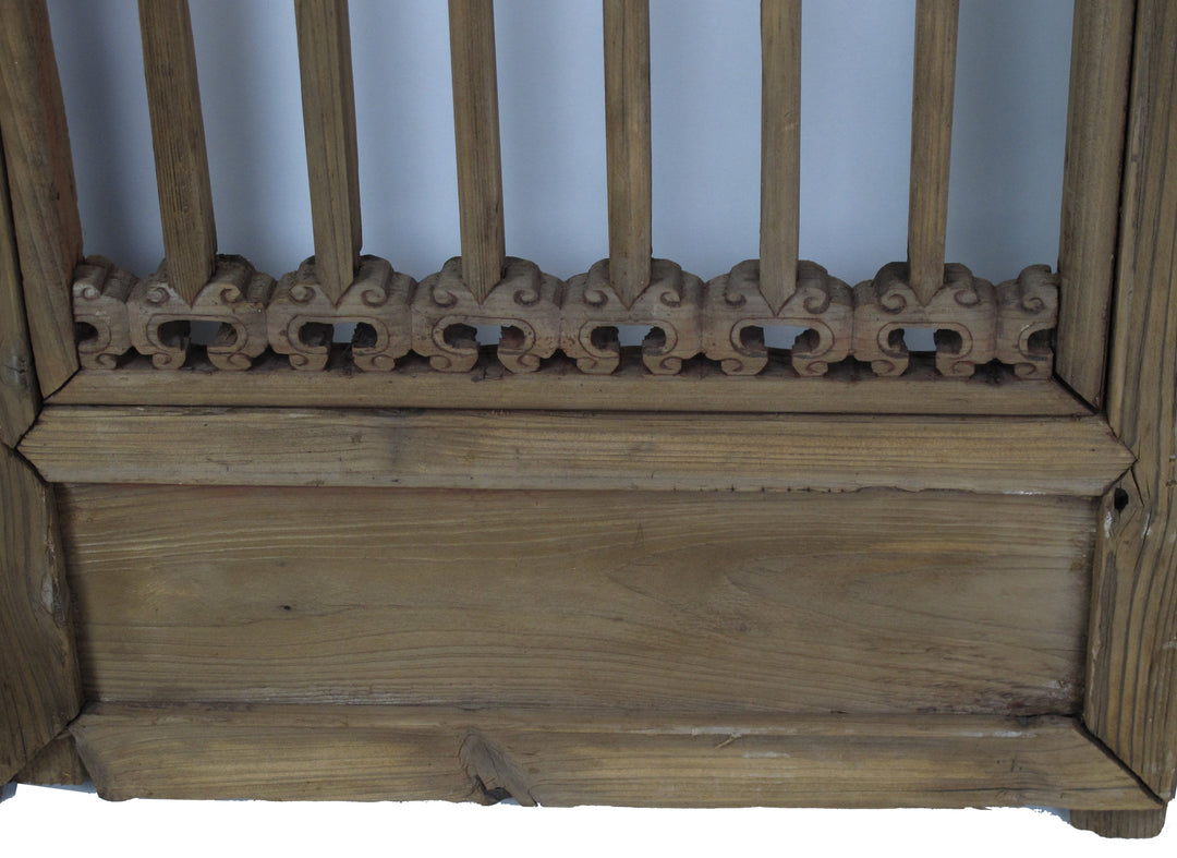 Three Antique Chinese Wood Screen Panels