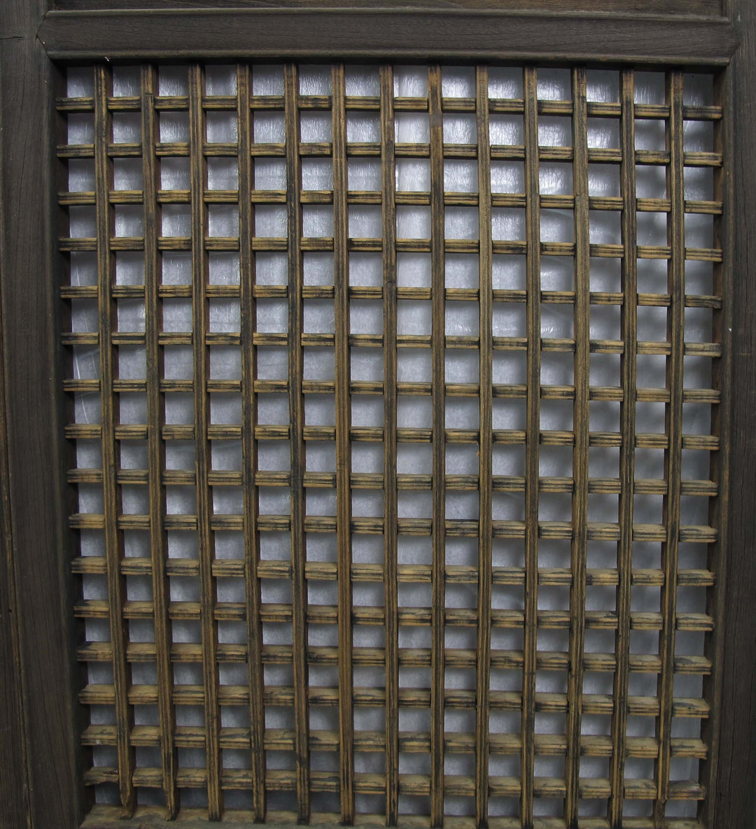 Pair of Antique Chinese Latticed Screen Panel 1