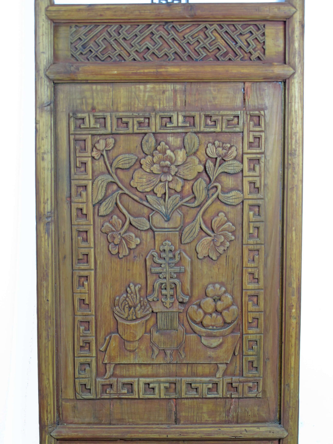 Pair of Hand Carved Antique Wall Hanging Panel