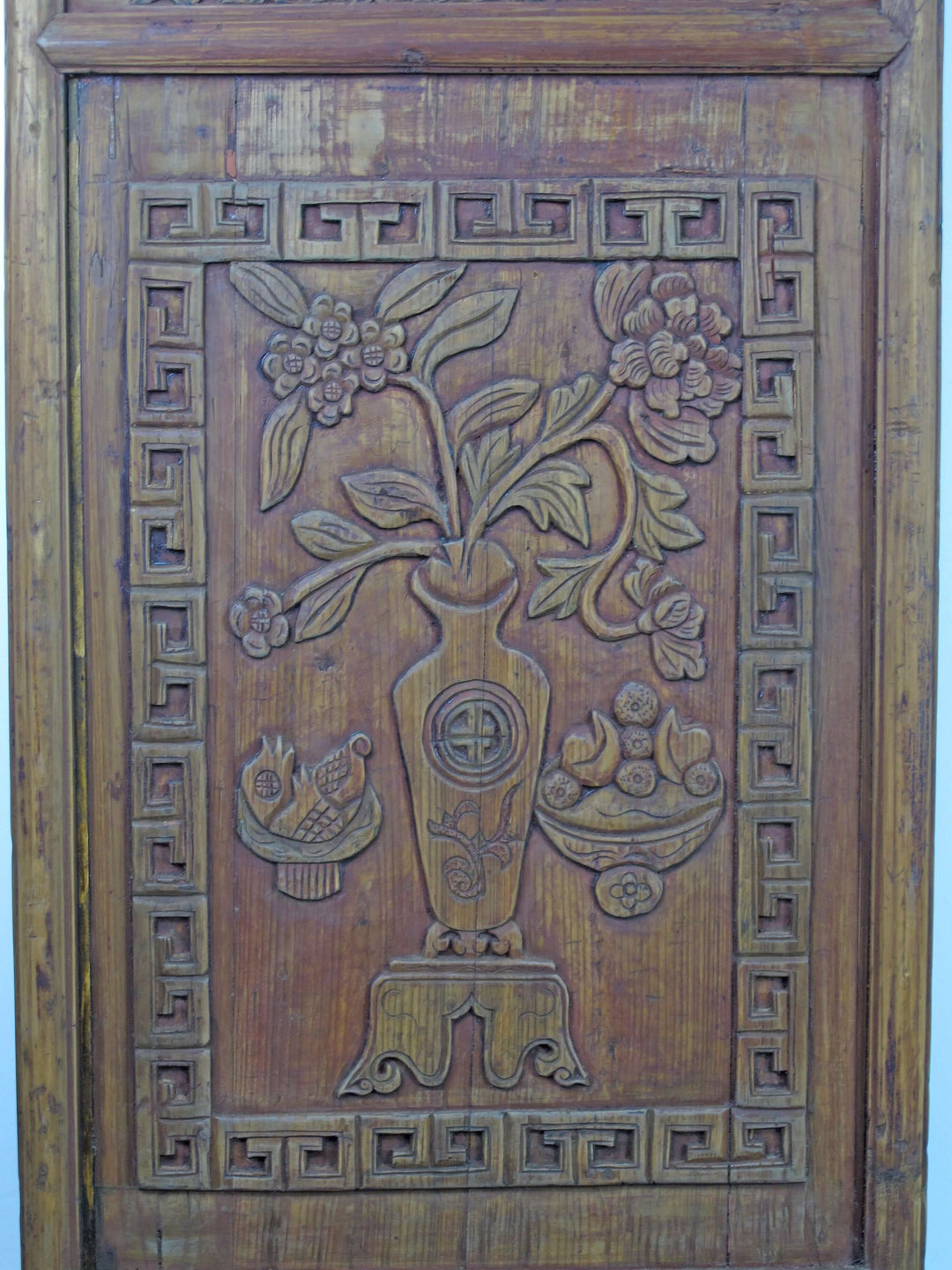 Pair of Hand Carved Antique Wall Hanging Panel