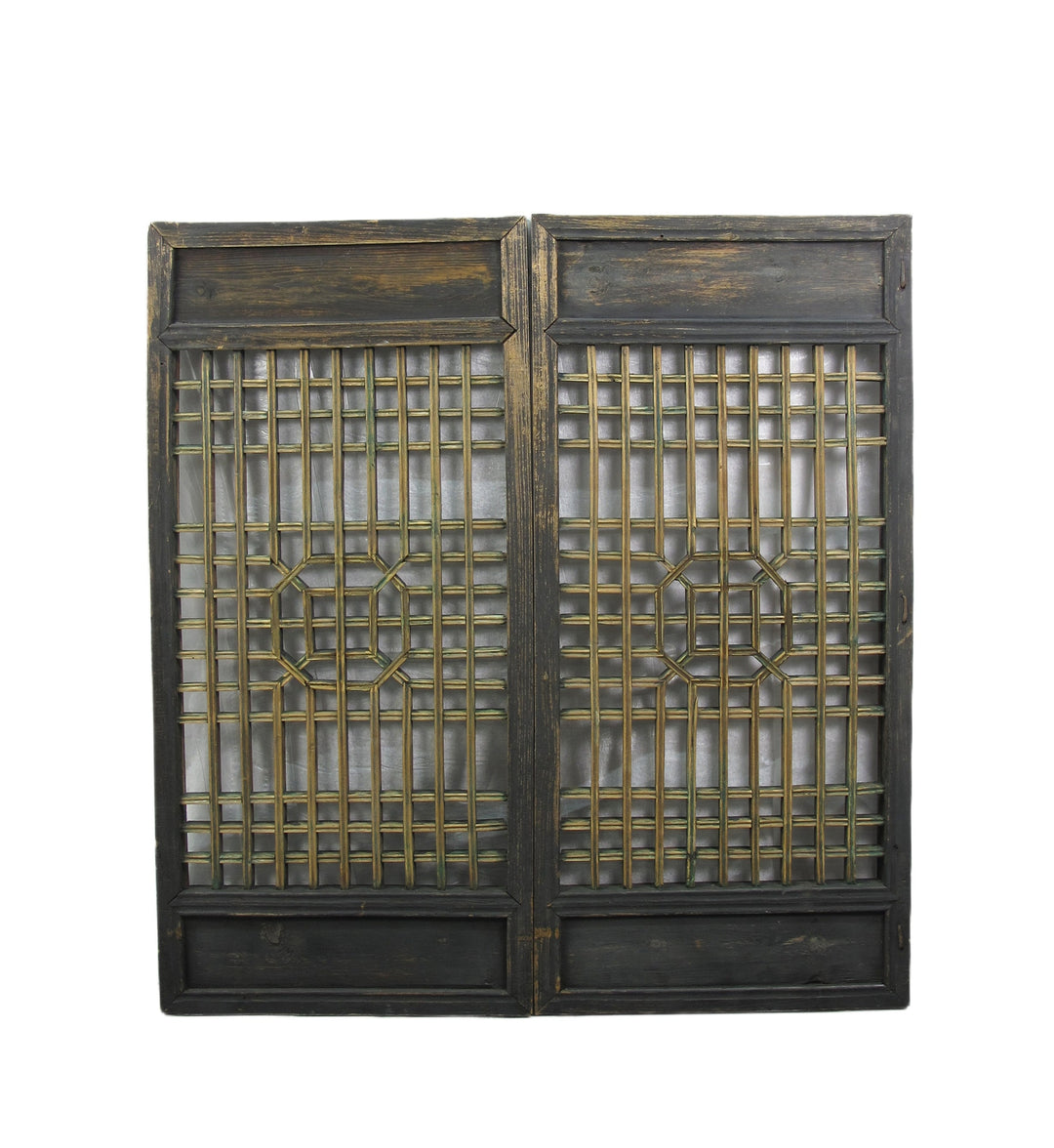 Pair of Vintage Chinese Latticed Screen Panel 2