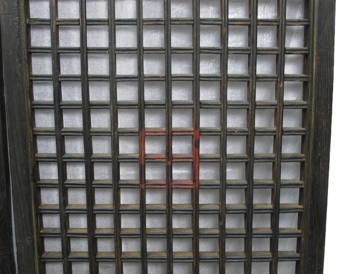 Pair of Vintage Chinese Latticed Screen Panel 4