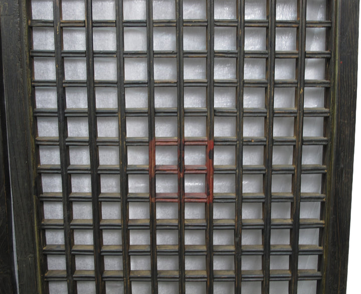 Pair of Vintage Chinese Latticed Screen Panel 4