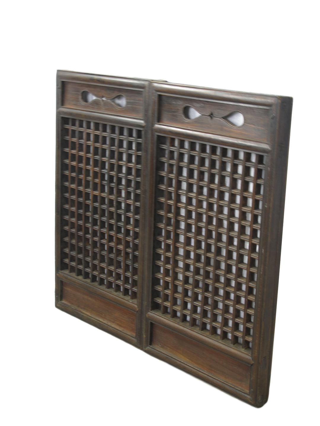 Pair of Vintage Chinese Latticed Screen Panel 5