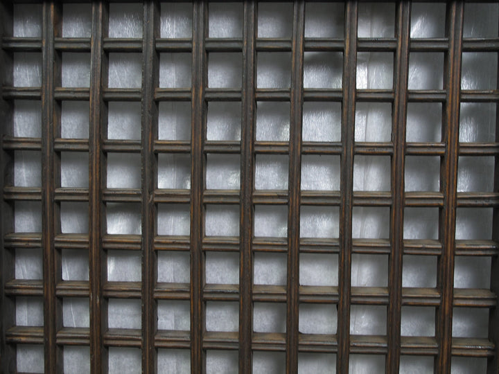 Pair of Vintage Chinese Latticed Screen Panel 5