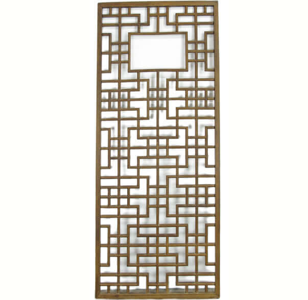 Lattice Antique Chinese Wood Screen Panel