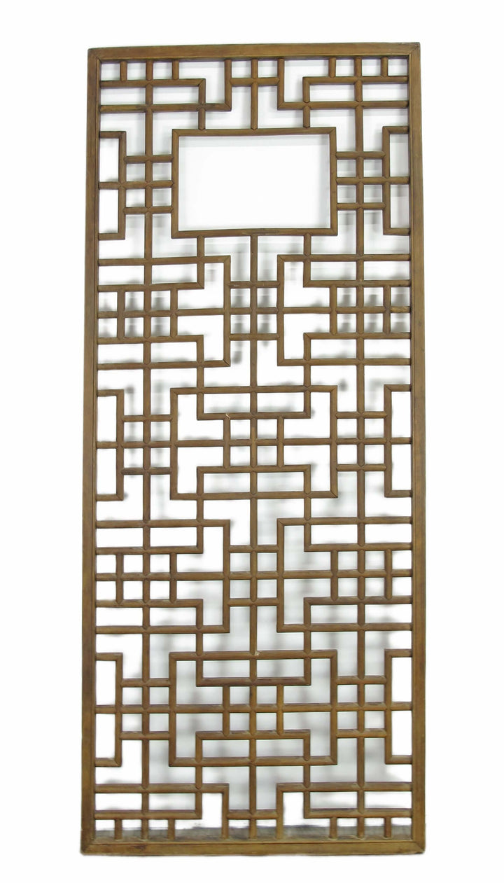 Lattice Antique Chinese Wood Screen Panel