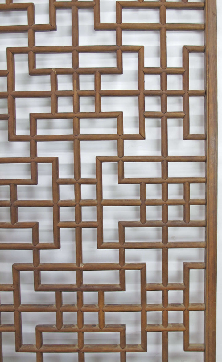 Lattice Antique Chinese Wood Screen Panel