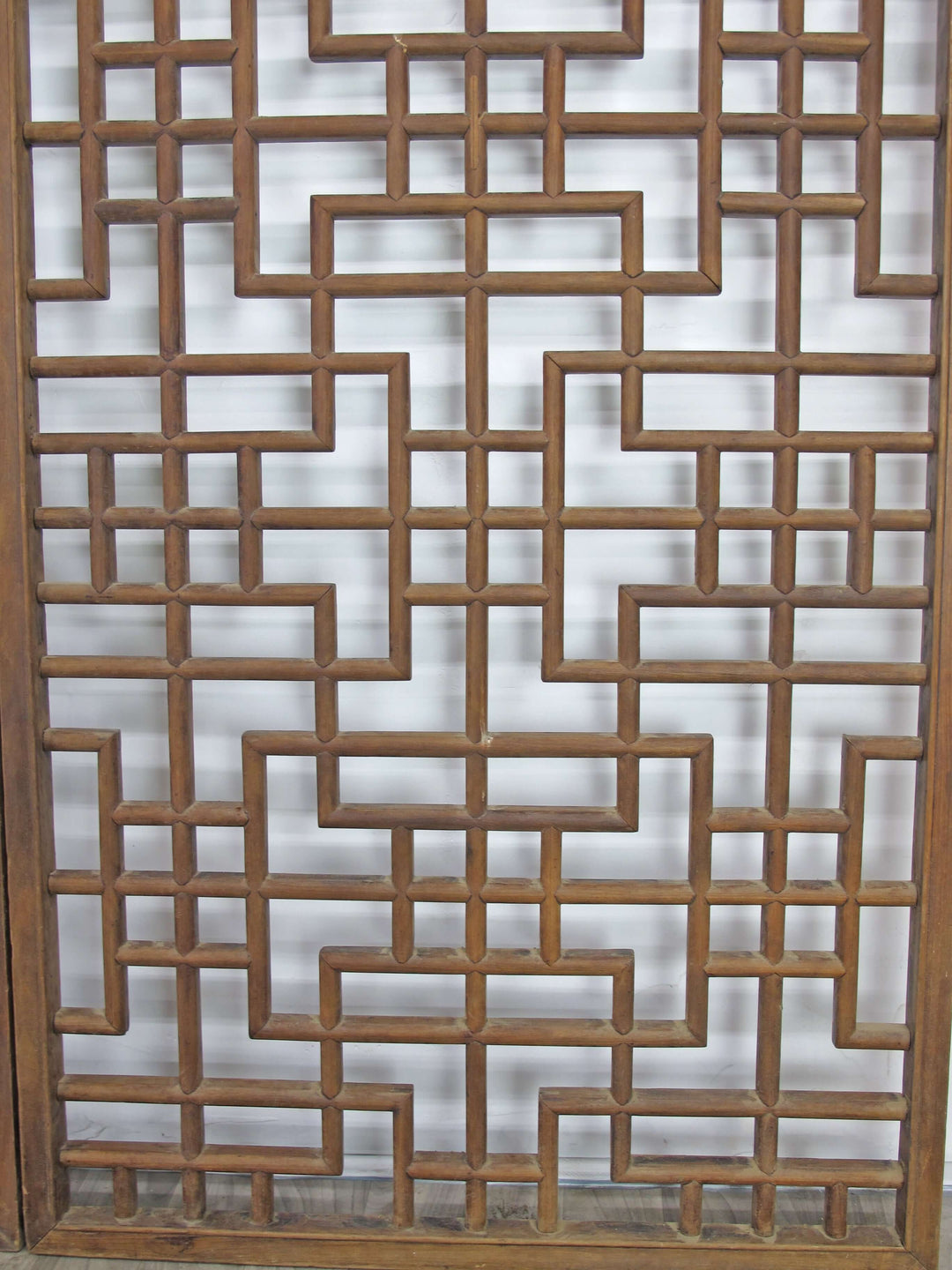 Lattice Antique Chinese Wood Screen Panel