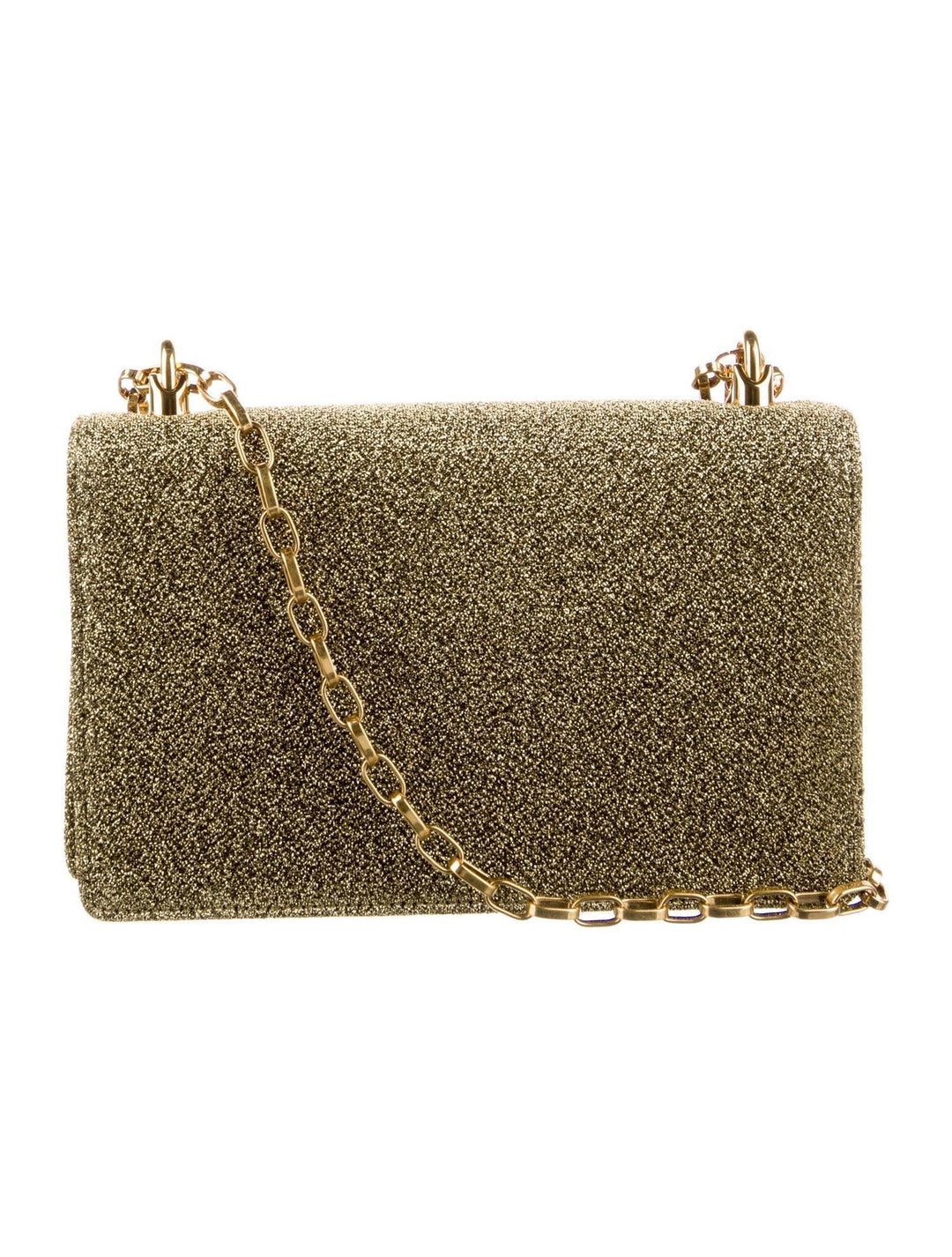 Dolce &amp; Gabbana Girls Baroque Logo Metallic Mini Crossbody Bag