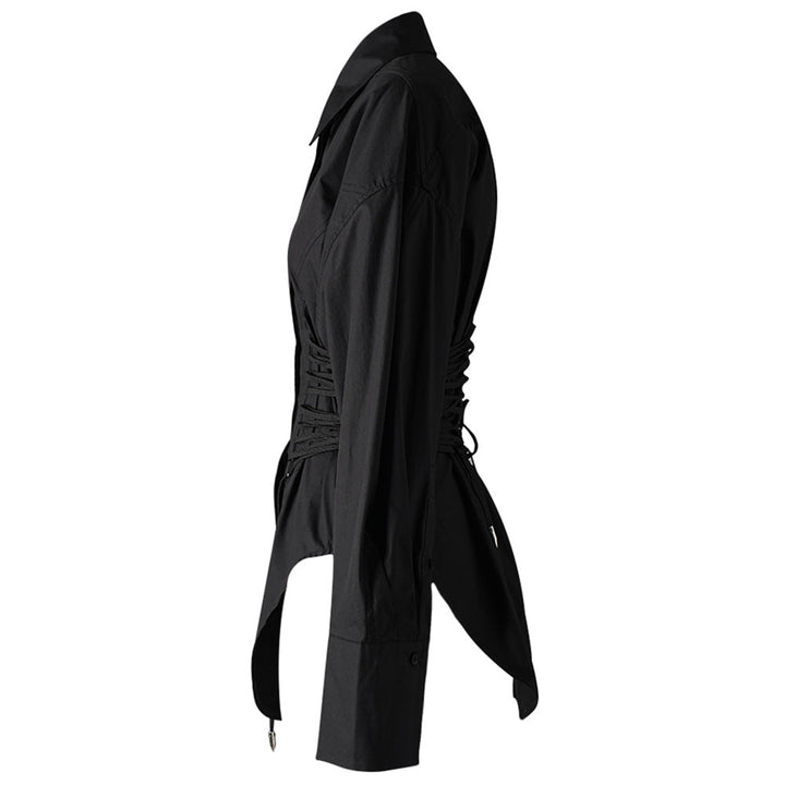 Waist-Tied Irregular Shirt, Hudson Yards | Women - BYMANYC ® New York