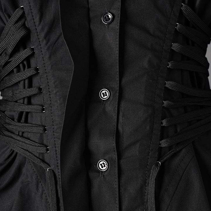 Waist-Tied Irregular Shirt, Hudson Yards | Women - BYMANYC ® New York