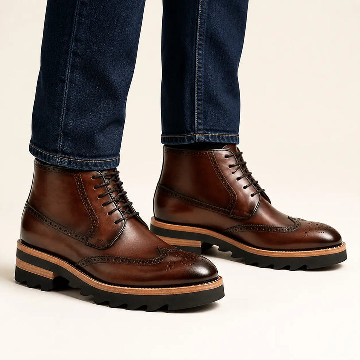 Side - Zipper Martin Boots Coffe
