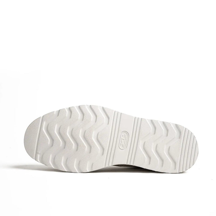 White Wingtip Cow Leather Sneakers