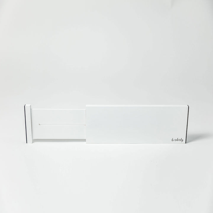 Bamboo Expandable Drawer Dividers – White