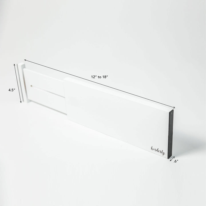 Bamboo Expandable Drawer Dividers – White