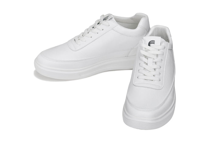 CALTO - X1647 - 2.8 Inches Taller (White) - Lightweight Sneakers
