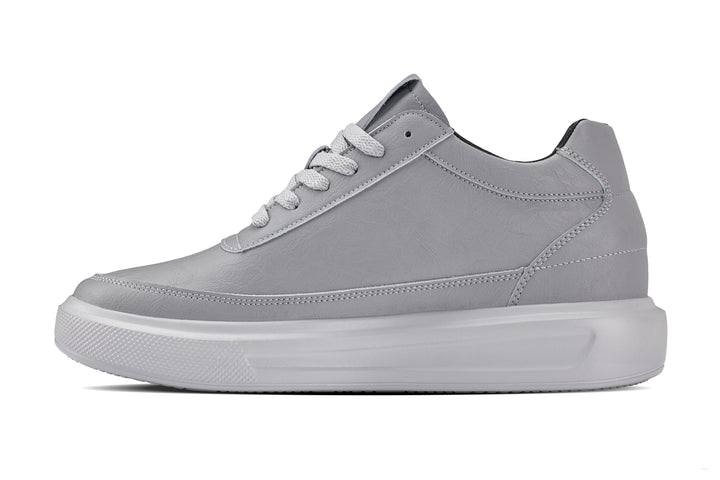 CALTO - X1648 - 2.8 Inches Taller (Pewter Grey) - Lightweight Sneakers