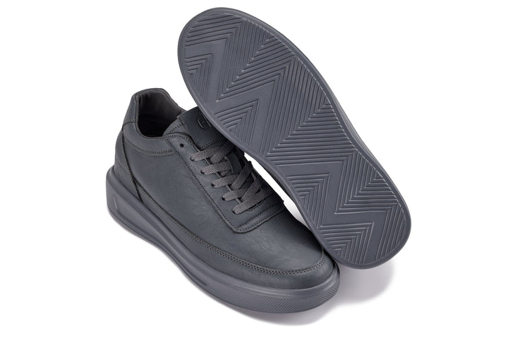 CALTO - X1649 - 2.8 Inches Taller (Iron Grey) - Lightweight Sneakers