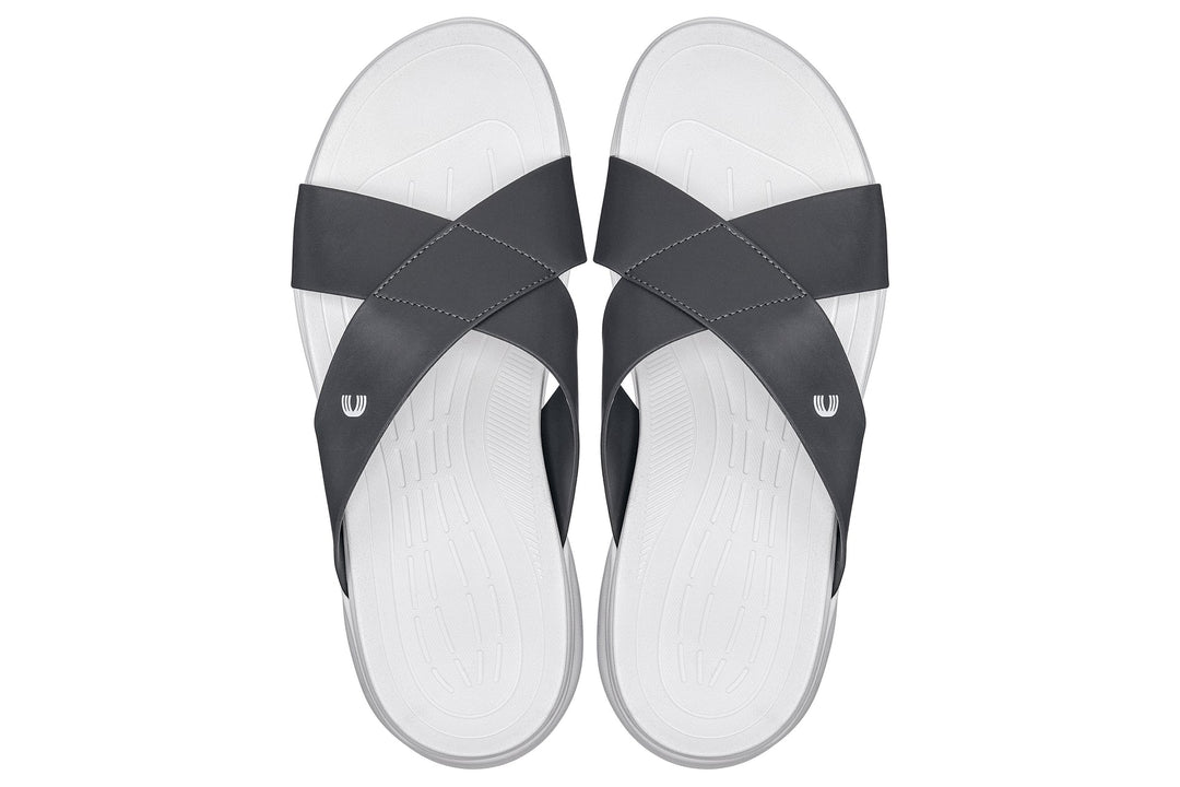 CALTO - X1654 - 2 Inches Taller (White/Matte Steel Grey)